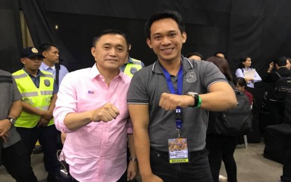 <p>File photo of Ex-Officio Board Member Clarito Prince Demaala IV (right) with Special Assistant to the President Bong Go. <em>(Photo courtesy of CPD IV)</em></p>